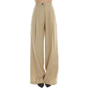 PANTALONE CON PINCES BEIGE